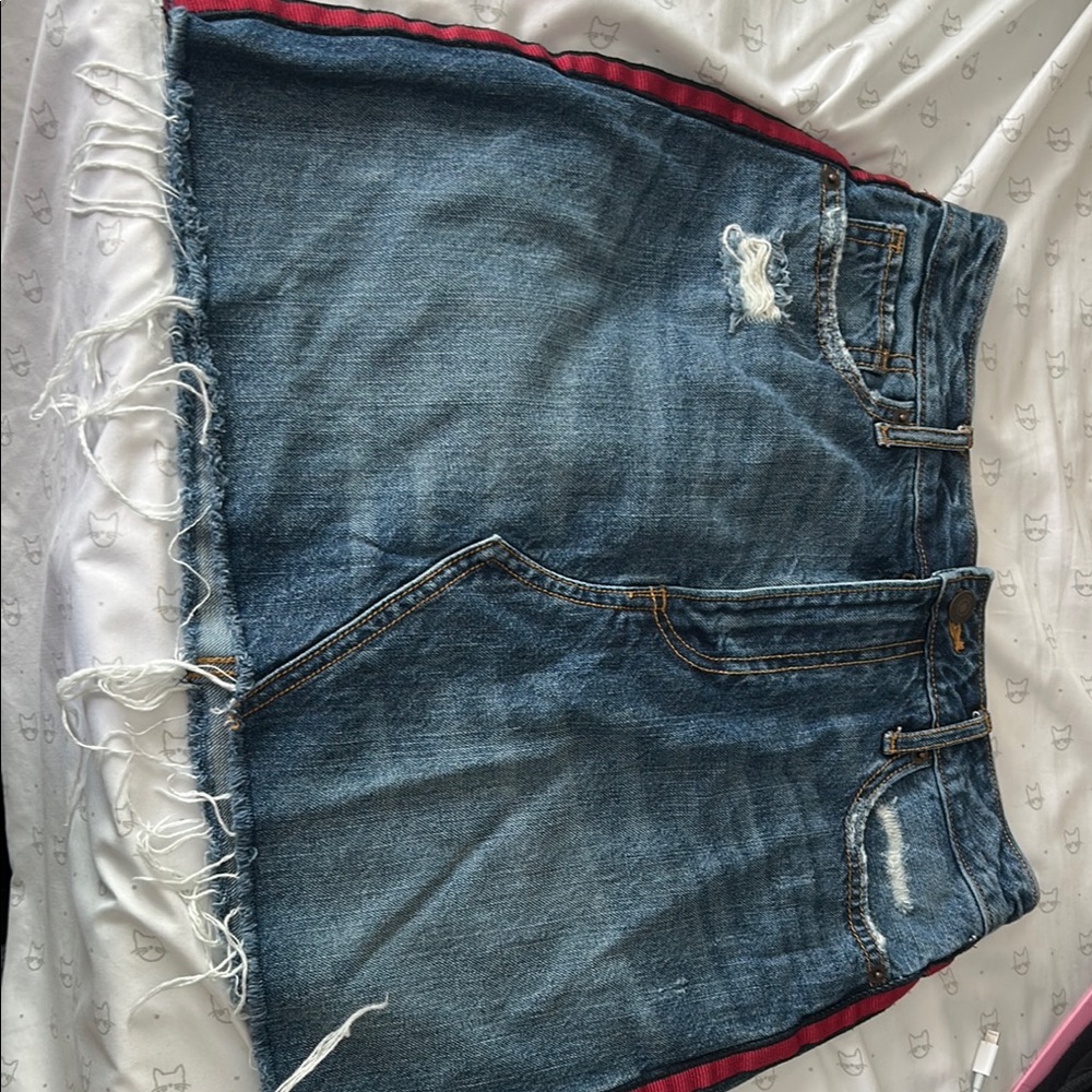 Abercrombie & Fitch Blue Denim Mini Skirt